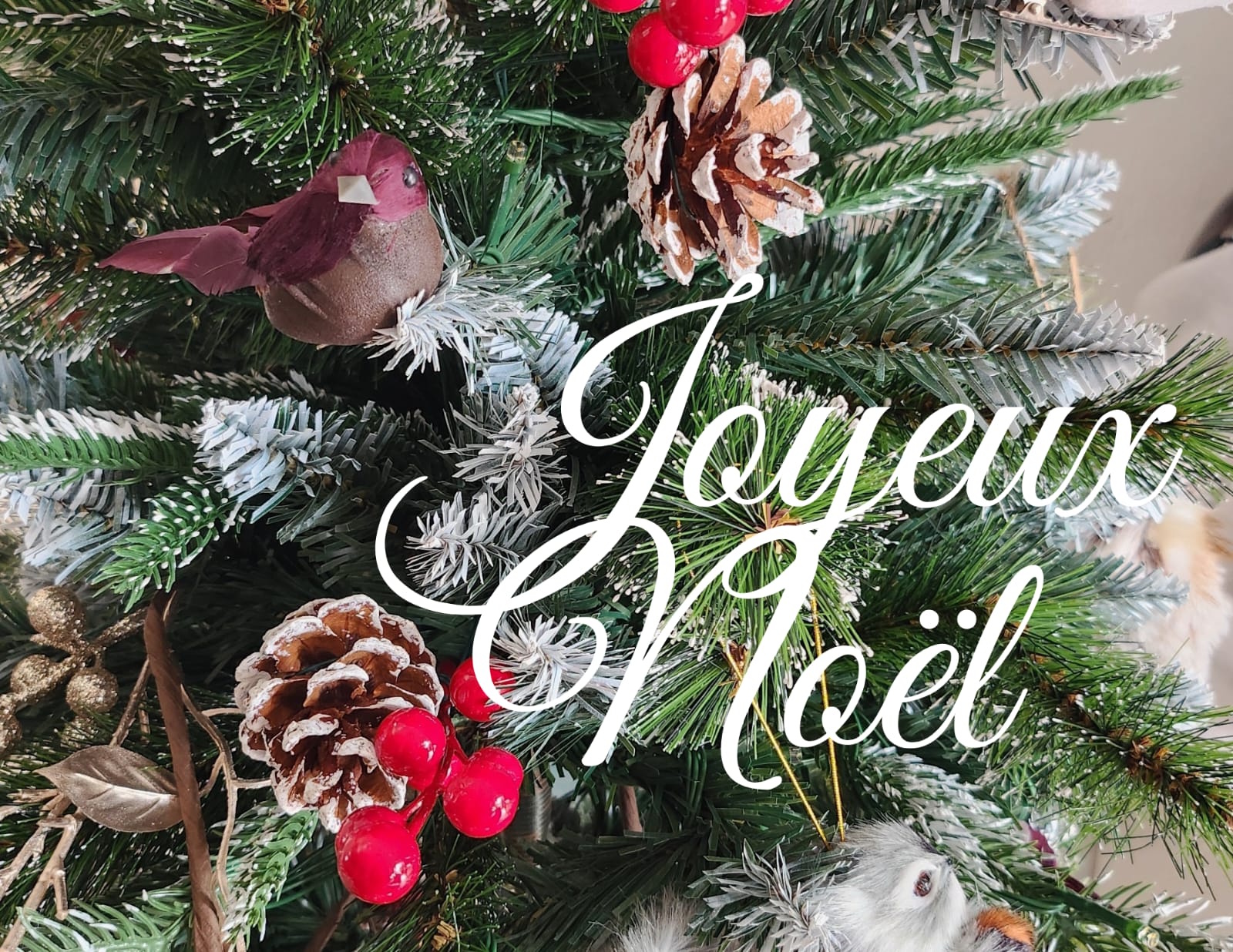 Sapin de Noël Joyeux Noël pour l'alignement des chakras
