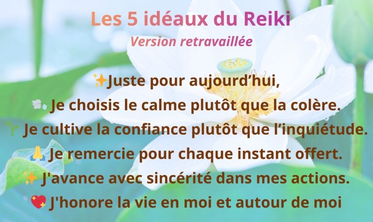 Reiki Usui : Les 5 Idéaux du Reiki Gokai