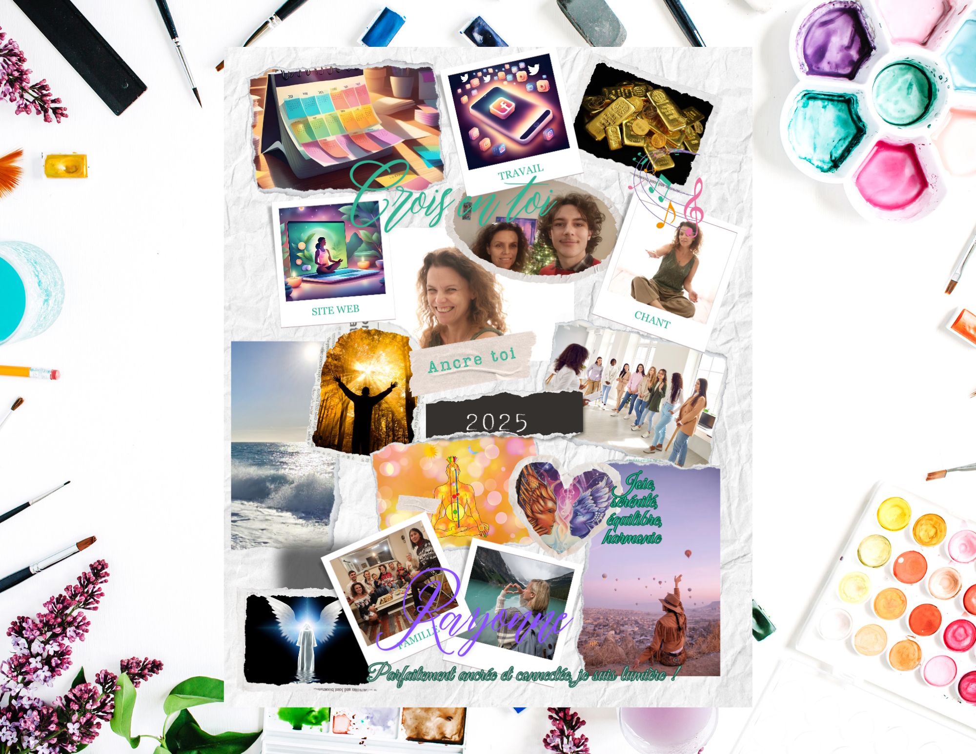Le vision board personnel de Véronique Hulin