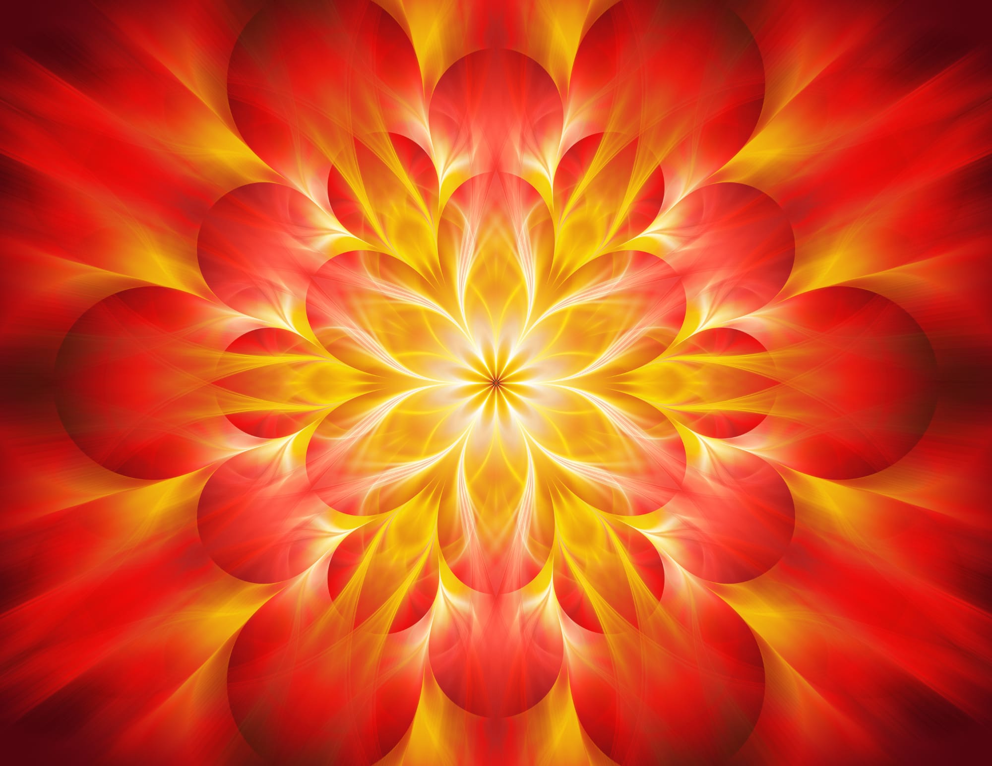 Symbole du chakra sacré Svadhisthana couleur orange dans le bas-ventre